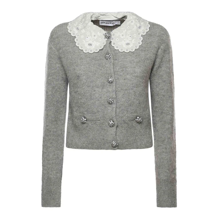 Self Portrait Cardigan - Gris