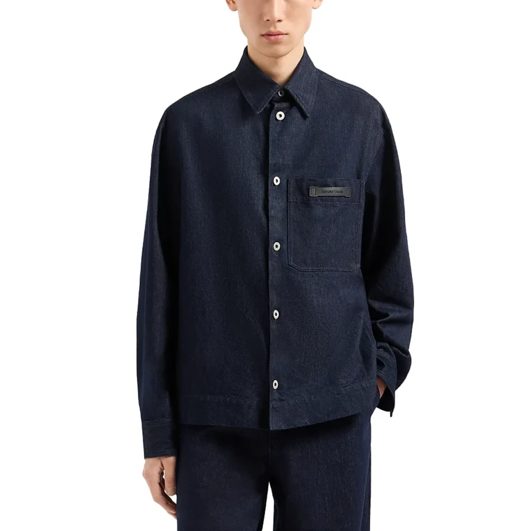Emporio Armani Regular Fit Denim Shirt Jacket