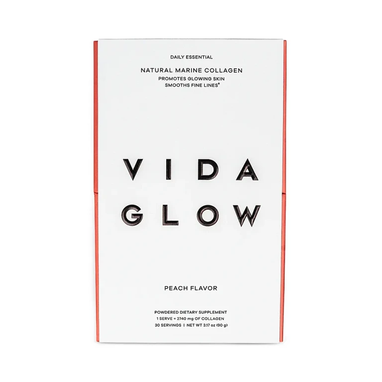 Vida Glow Natural Marine Collagen Dietary Supplement - Peach