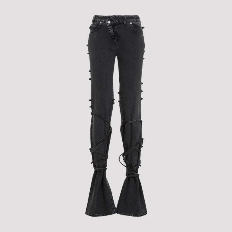 ALEXANDER MCQUEEN - Alexander McQueen Tied Jeans