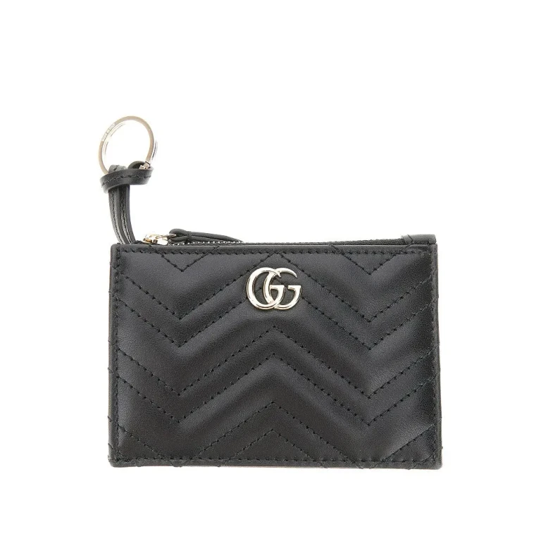 Porte-clés Gucci GG Marmont en cuir