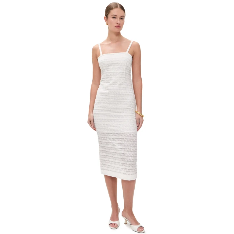 LoveShackFancy Verna Dress White 8