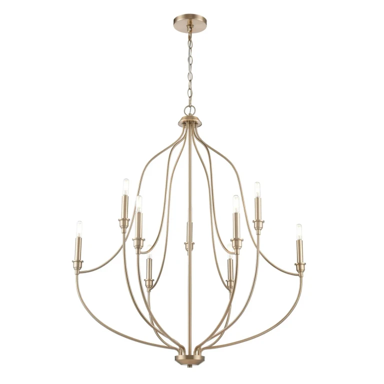 Modern Gold Chandelier from the Senoia Collection