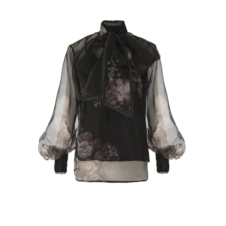 Zimmermann Hypnotic Pussybow Blouse Silk Shirt