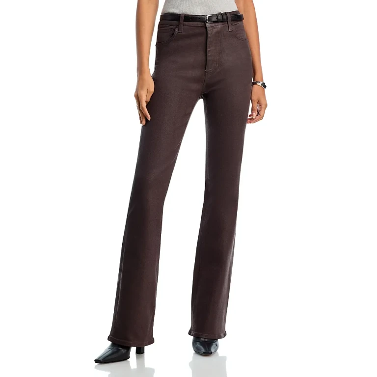 Frame The Reboot High Rise Coated Jeans in Truffle