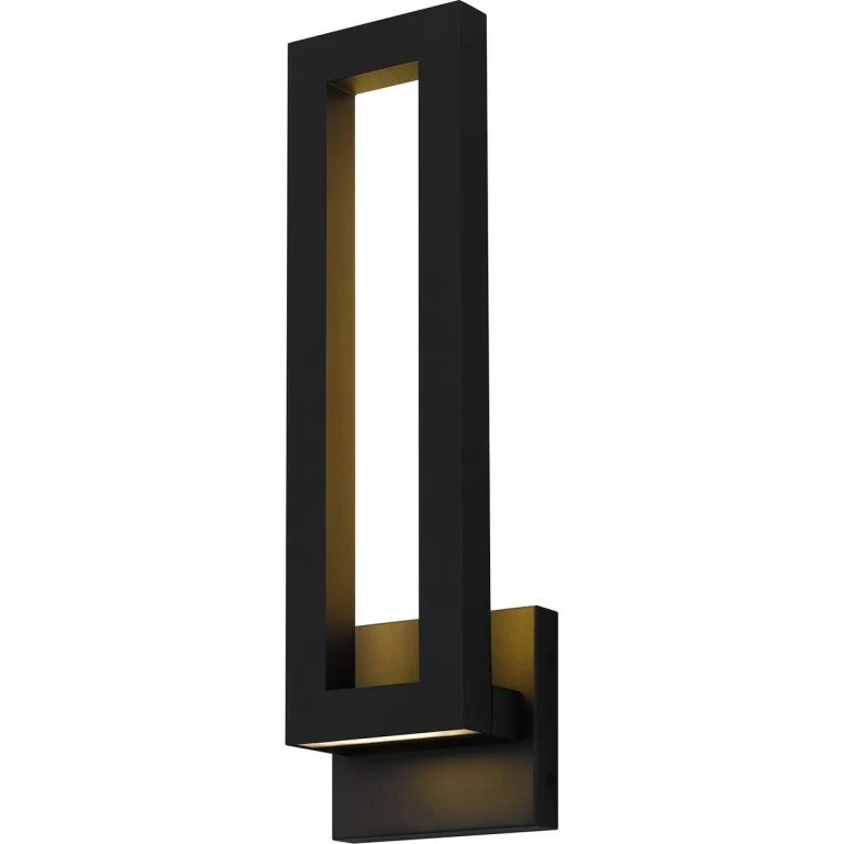 Earth Black LED Outdoor Wall Mount from the Pompeii Collection
