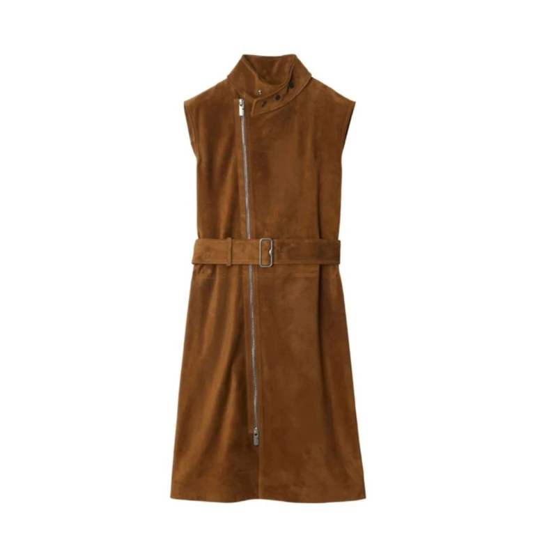 Burberry Suede Sleeveless Dress