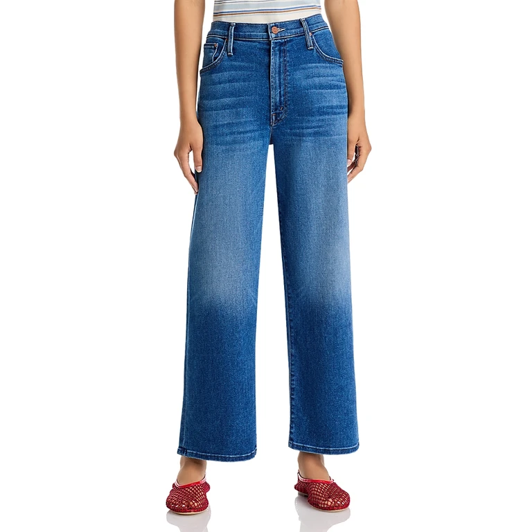 Mother The Dodger High Rise Ankle Jeans in Fuzzy Wuzzy Was A Bear