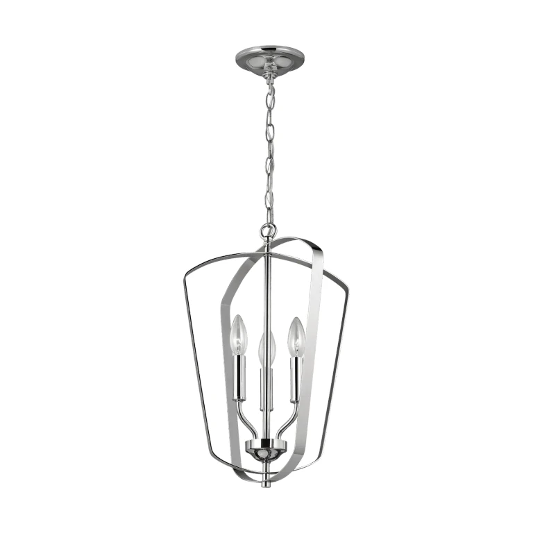 Romee 3-Light Foyer Light in Chrome