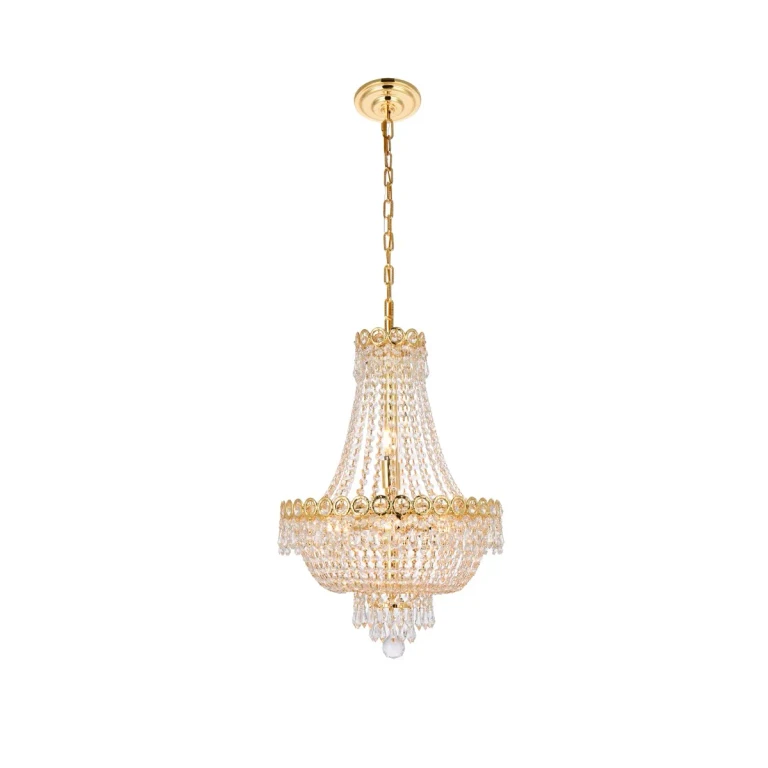 Gold Eight Light Pendant from the Century Collection