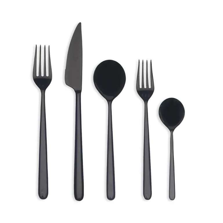 Mepra Linea Oro Nero 5-Piece Place Setting