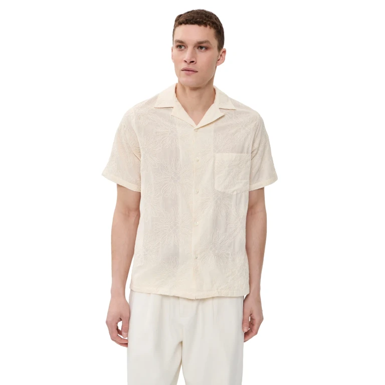 Portuguese Flannel Duke Camp Shirt Ecru XL