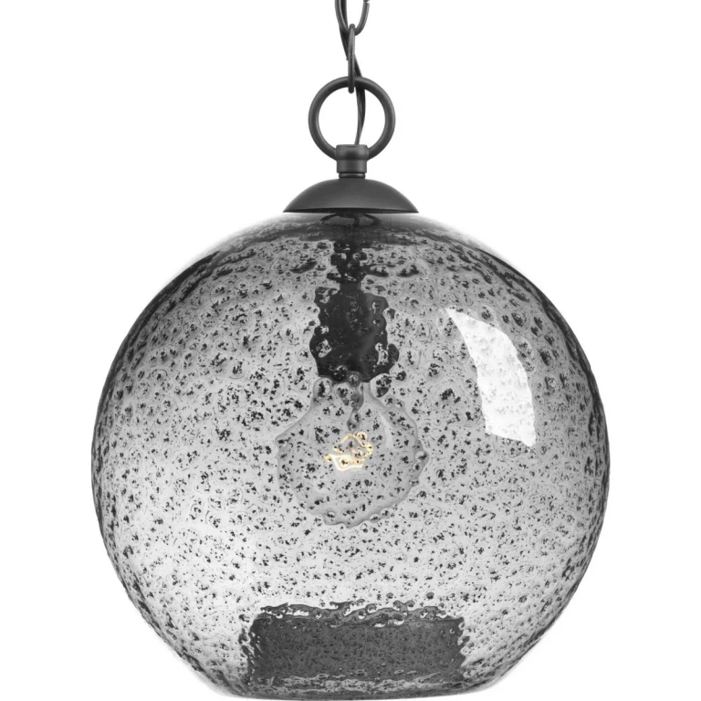 Graphite One Light Pendant from the Malbec Collection