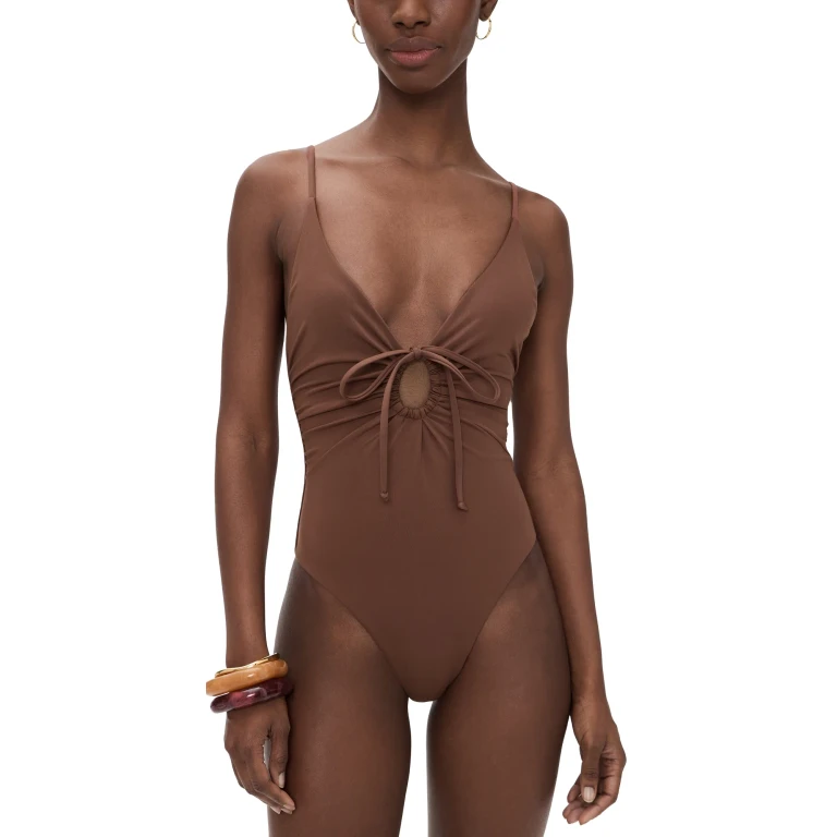 LSPACE Piper Classic One Piece Swimsuit Cafe S