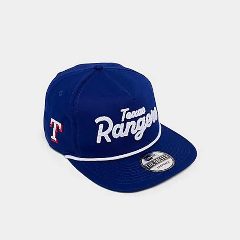 New Era Texas Rangers MLB The Golfer Snapback Hat in Royal Blue