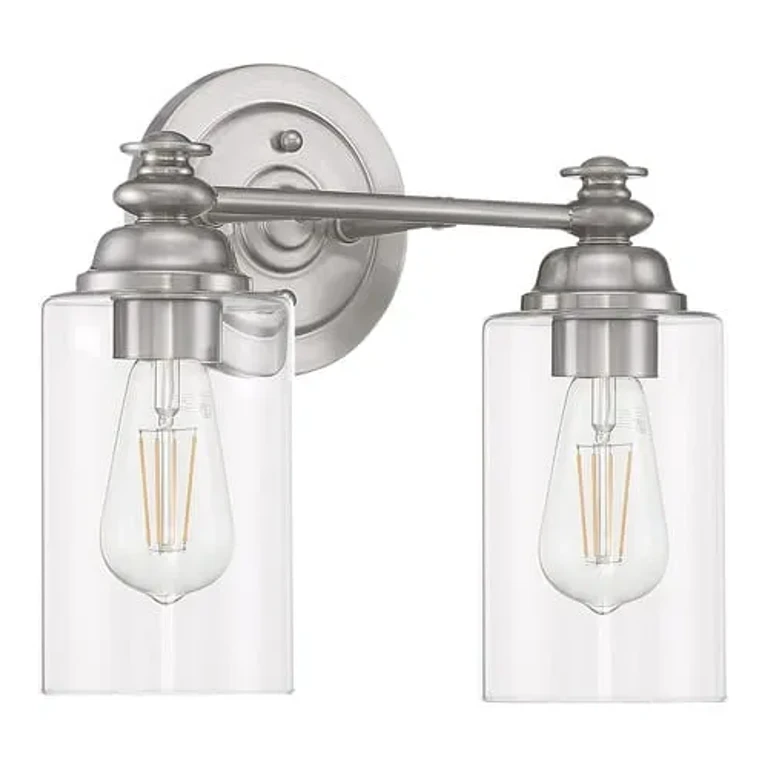Dardyn 2-Light Mini Pendant in Brushed Polished Nickel