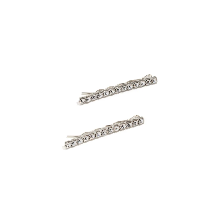 Jennifer Behr Gwen Bobby Pin Set Crystal One Size