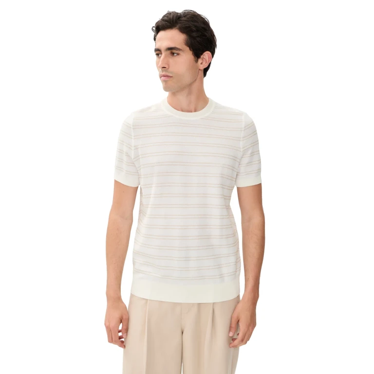 BOSS Nalon Knit Shirt White L