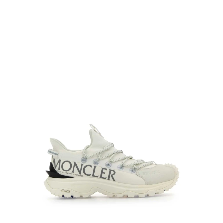 Moncler White Canvas Trailgrip Lite 2 Sneakers