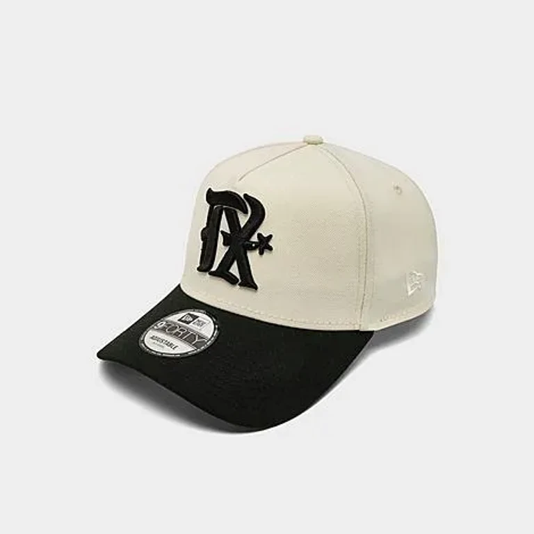 New Era Women's Texas Rangers MLB City Connect 9FORTY A-Frame Snapback Hat in Chrome/Black