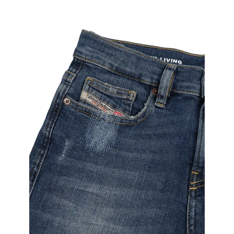 Diesel Kids 5 pockets Blue Cotton Elastane Jean