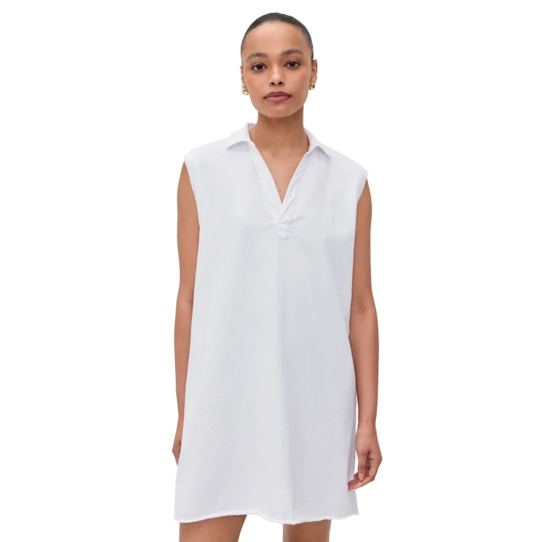 Frank & Eileen Mini Lily Polo Dress White XL