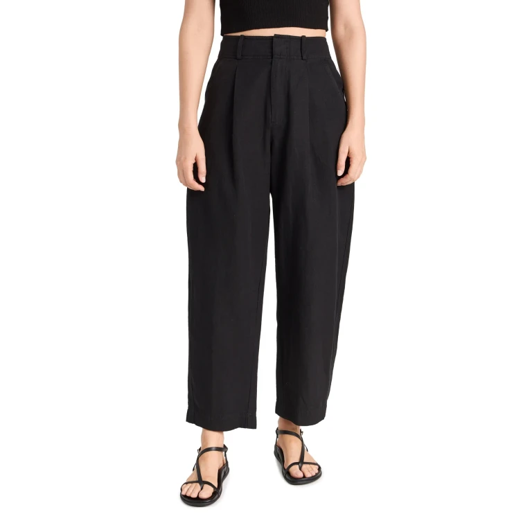 Apiece Apart Bari Crop Trousers Cream 10