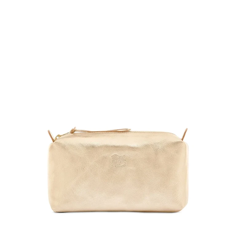 Il Bisonte Classic Leather Zip Pouch