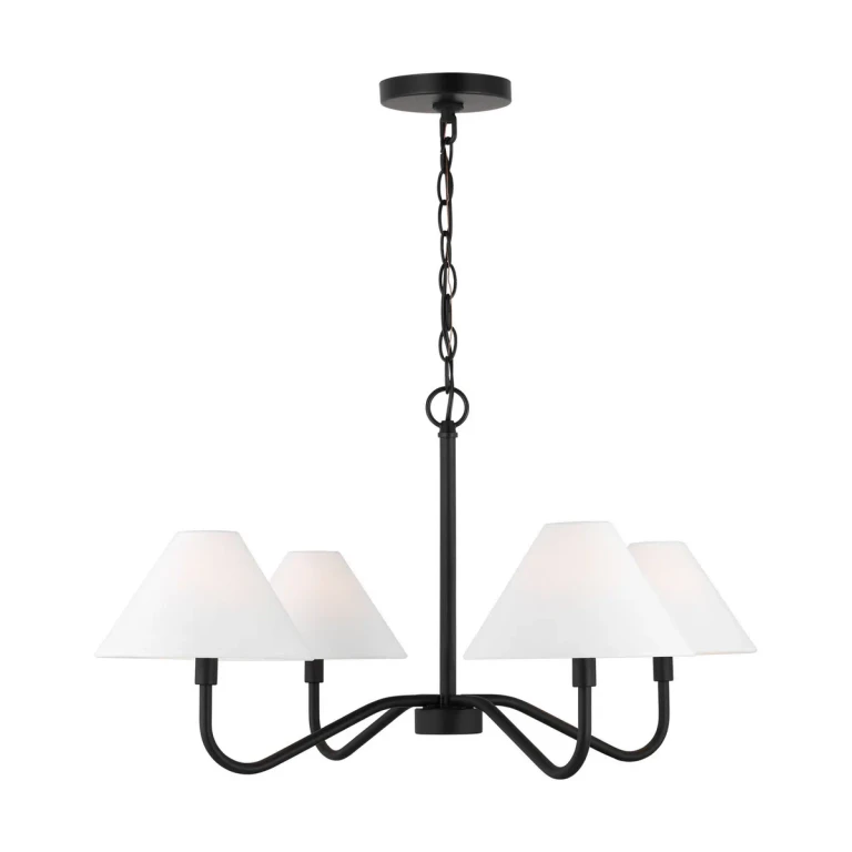 Midnight Black Chandelier from the Eldon Collection