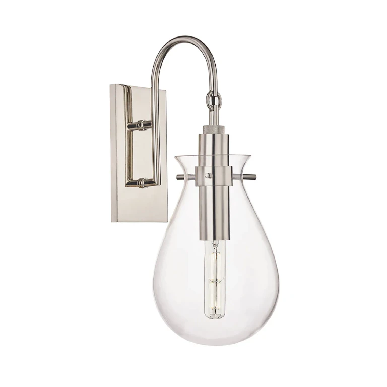 Clear Teardrop Shade Wall Light | Andrew Martin Ivy