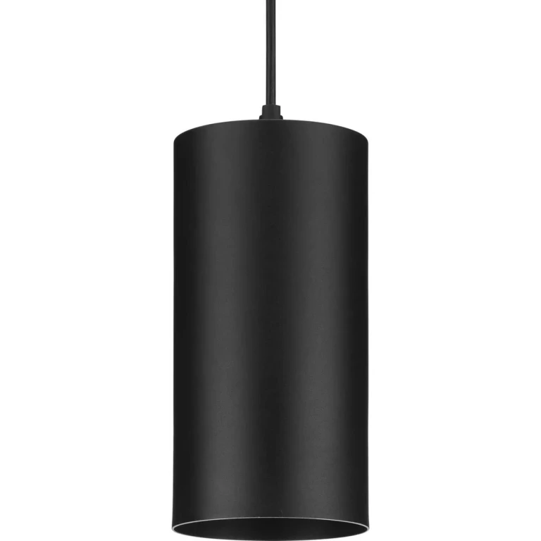 Matte Black LED Pendant from the 6In Cyl Rnds Collection