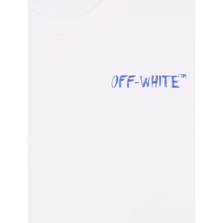 Off-White ARROW SKETCH TEE S-S White Cotton Short Sleeves T-shirt