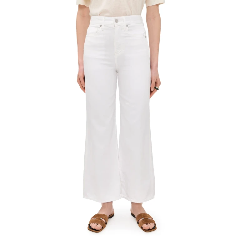 Veronica Beard Jean Taylor Cropped Jeans White 26