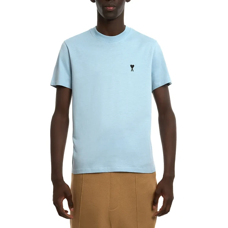 Ami Adc Short Sleeve Logo Tee