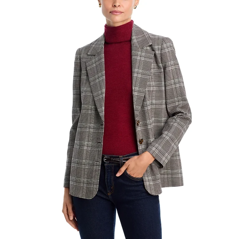 Alice and Olivia Michael Boxy Single Breasted Blazer