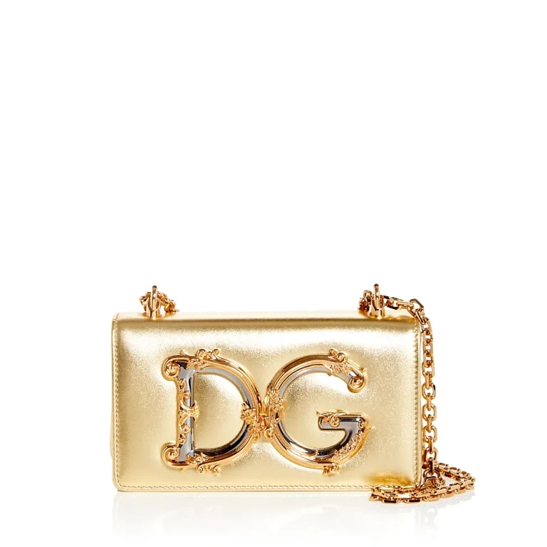 Dolce & Gabbana Dg Girls Metallic Phone Case Shoulder Bag