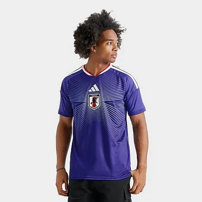 adidas Men's Japan Home Replica Soccer Jersey in Japan Blue/Ash Blue Size: XS