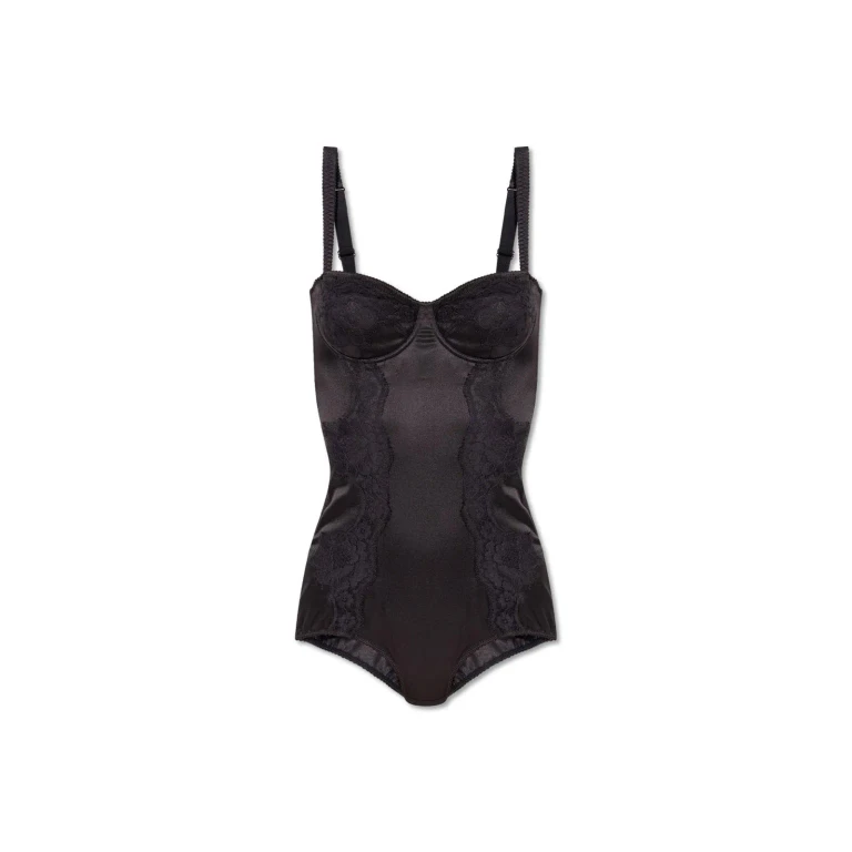 Dolce & Gabbana Lace Detailed Balconette-bra Bodysuit