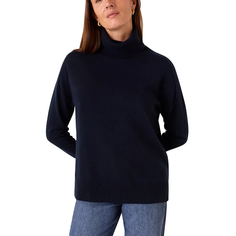 Whistles Cashmere Roll Neck Sweater