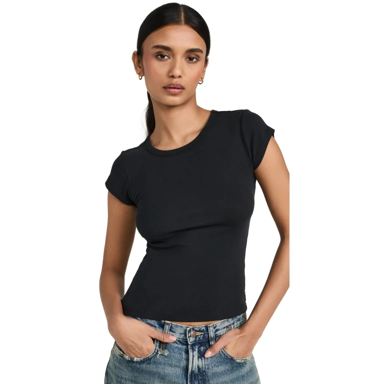 Z Supply 90s Baby Tee Black L