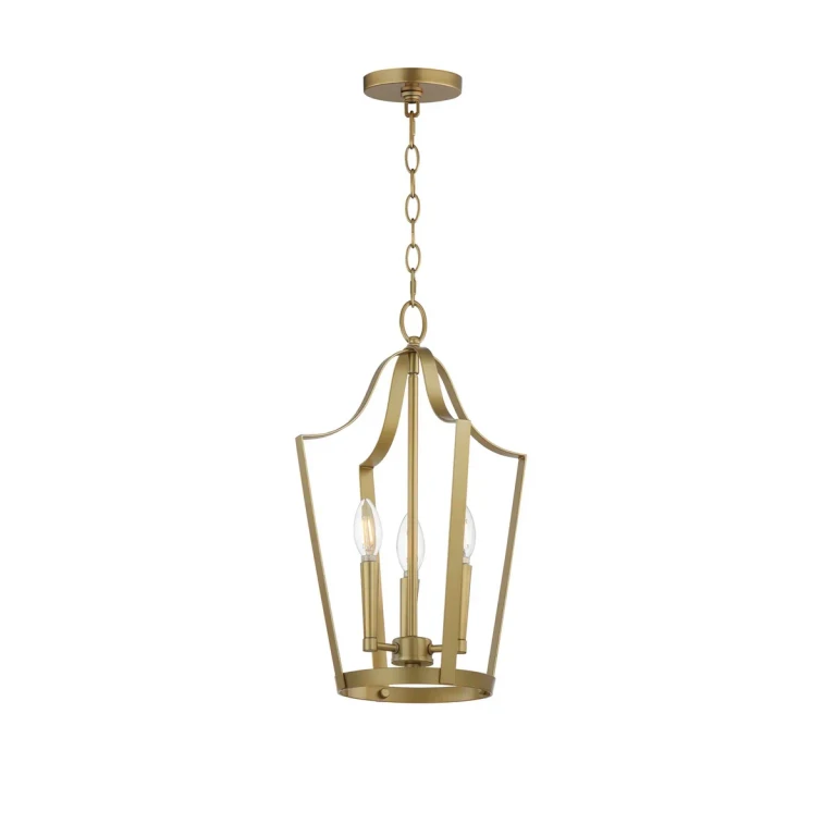 Natural Aged Brass Pendant from the Arden Collection
