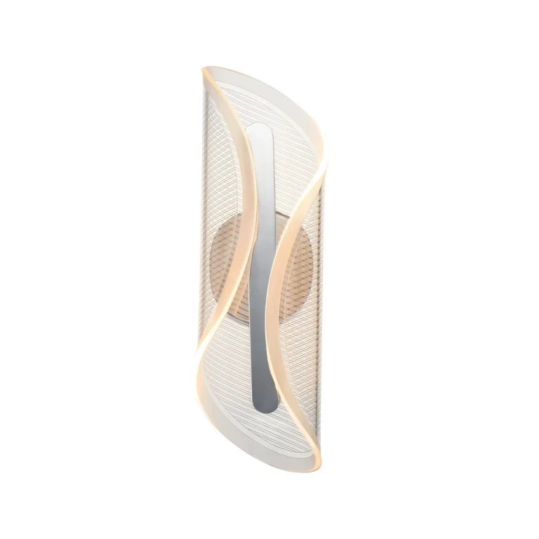 Polished Chrome LED Wall Sconce from the Manta - Bath Vanity Collection