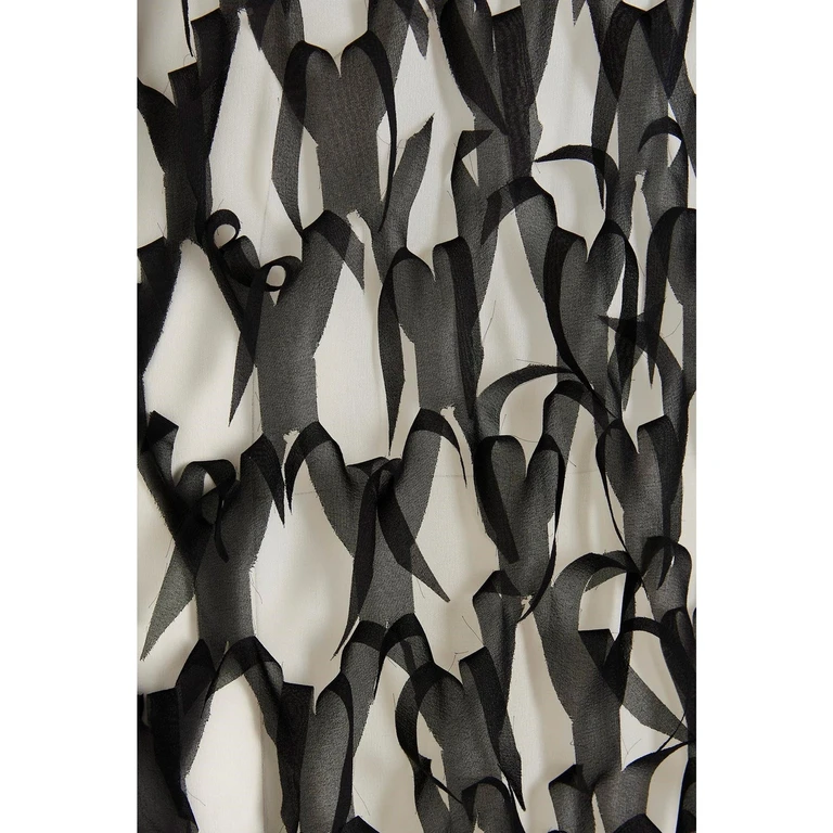Maison Margiela Silk Midi Dress Black Elastane - Women