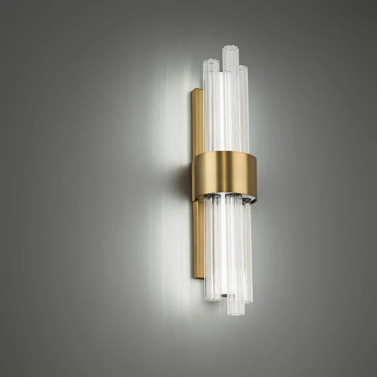 Modern Forms Luzerne Bathroom Vanity Light in Aged Brass