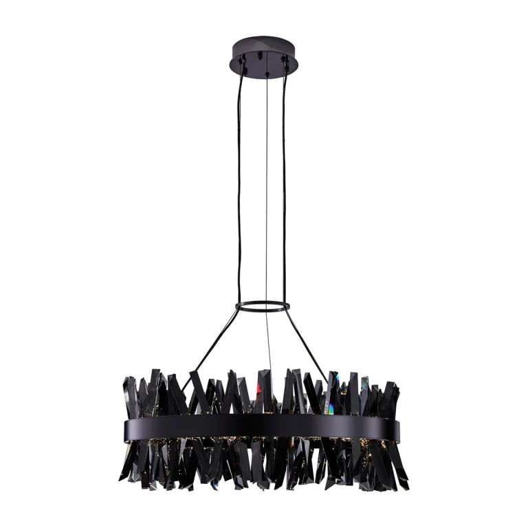 Black Nickel LED Chandelier from the Glacier Collection
