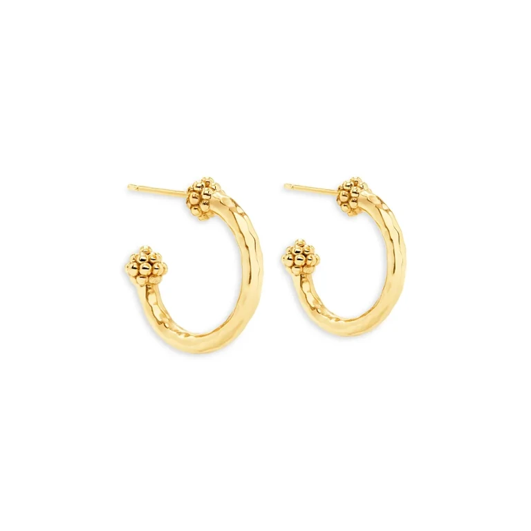 Capucine De Wulf Berry Slice Small Hoop Earrings in 18K Gold Plated