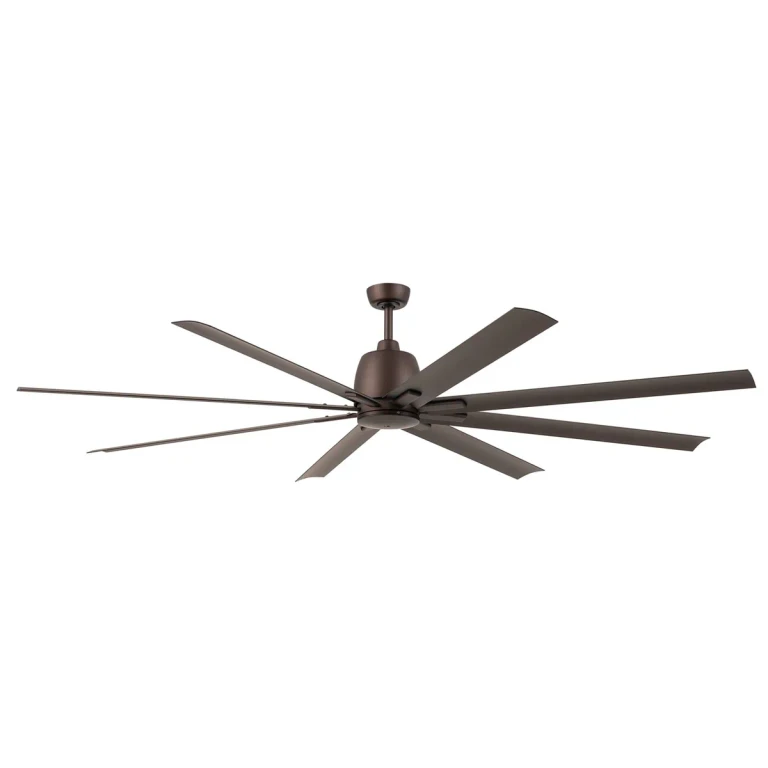 Satin Natural Bronze 65"Ceiling Fan from the Breda Collection