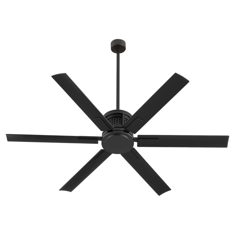 Matte Black 65" Patio Fan from the Zeus Collection