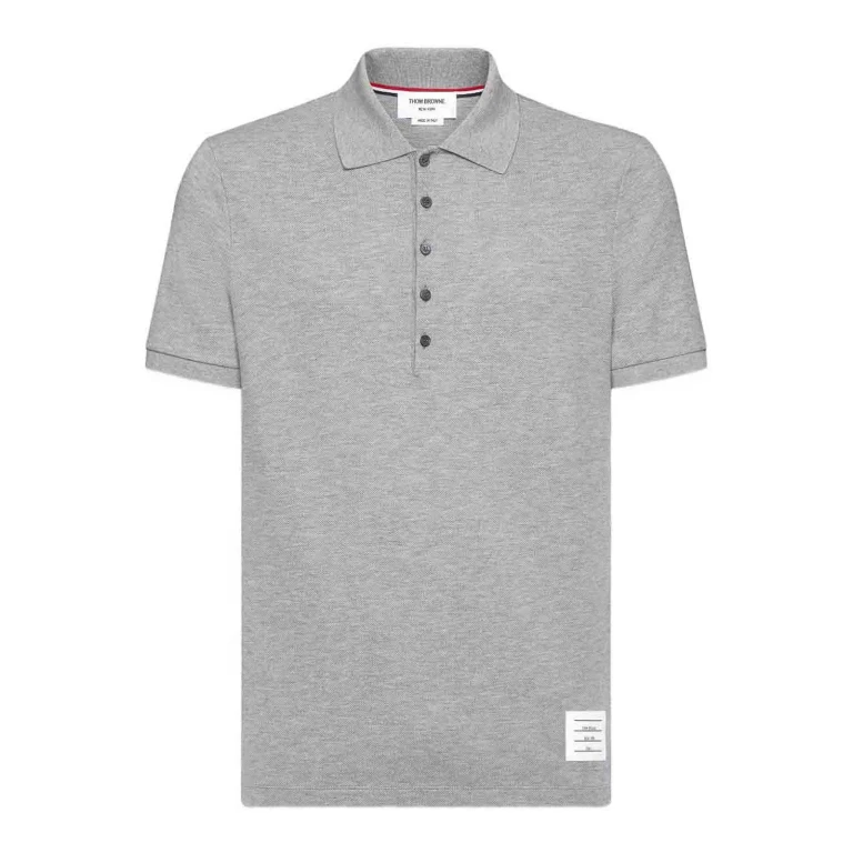 Thom Browne Polo - Gris Clair