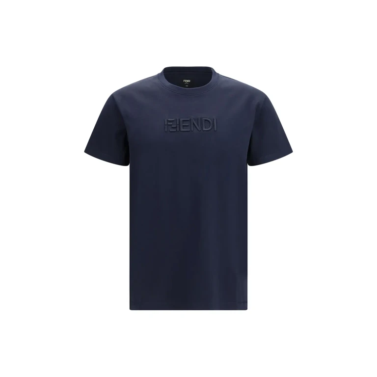 Fendi Cotton T-shirt With Embroidered Logo